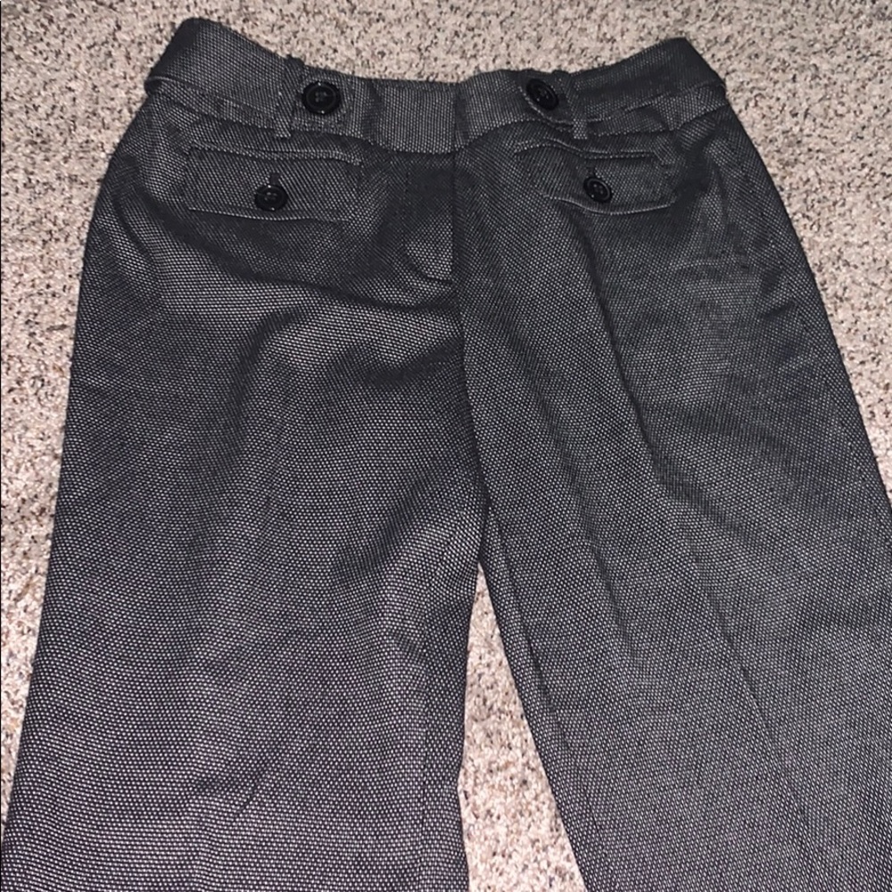 Black and white pattern dress pants